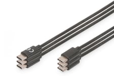 USB Type-C charger/ data cable set, type C M/M, 1.0m, 3er Set, 3A, 480MB, 2.0 Version, bl