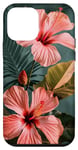Coque pour iPhone 12 mini Fleur d'hibiscus rose