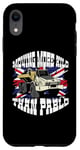 iPhone XR UK England Flag Patriotic Construction Backhoe Operator Tee Case