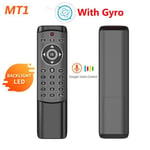 Couleur gyro MT1 rétro-éclairé Télécommande vocale intelligente MT1, 2.4G, sans fil, pour X96 mini H96 MAX X2 CUBE, Android TV, vs