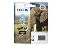 Epson 24XL - 9.8 ml - taille XL - cyan clair - originale - blister - cartouche d'encre - pour Expression Photo XP-55, 750, 760, 850, 860, 950, 960; Expression Premium XP-750, 850
