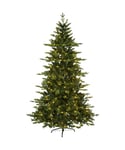 Juletre 210 cm, Larvik, Hengslet, med LED (x360), Grønn