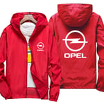Men's Rain Waterproof Jacket for Opel Lightweight Hooded Windbreaker Outdoor Active Hoodies Raincoat Shell Jacket For Hiking Travel - Teen Gift,red,5XL