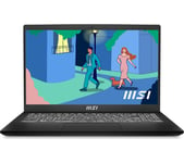 MSI Modern 15 15.6" Laptop - AMD Ryzen™ 7, 512 GB SSD, Black, Black