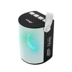 Enceinte Sans-fil Bluetooth LED Multicolore Port USB Carte TF LinQ Blanc