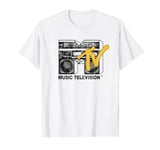 MTV Logo 80's Style Black And White Boombox V2 T-Shirt