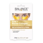 Balance Active Formula GOLD + MARINE Collagen Hydrogel under Eye Masks 3x6 g