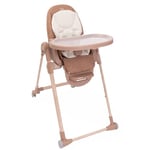 Chicco Polly Armonia Chaise Haute Bebé Évolutive, pour Enfants de 0 Mois à 40 kg, 9 Niveaux de Hauteur, 3 Positions d'Inclinaison, Repose-Pieds Réglables, Pliage compact, 4 Roues, Rouge