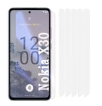 5x CLEAR Plastic LCD Screen Protector Cover Film Guards for Nokia X30 5G