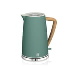 Swan 1.7L Green Nordic Style Electric 360 Rapid Boil Hot Water Cordless Kettle