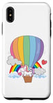 iPhone XS Max Unicorn Riding Hot Air Balloon Women Men Kids Boys Girls Case
