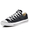 Converse Womens Ox Trainers - Black, Black / White, Size 5, Women