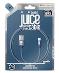 Juice 2m Apple iPhone Lightning Cable | iPhone 13, Max, Pro and Mini | iPhone12, Max, Pro and Mini | iphone 11, Pro, X, Xr | iPhone 8, 7, 6, SE | iPad – Navy