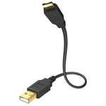 USB-kabel (A-A micro) - In-akustik Premium 5.0m USB A - USB A Micro