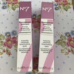 No7 Menopause Skincare Firm & Bright Eye Concentrate 15ml - Cream Brand NEW. X 2