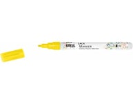 KREUL 47215 - Crayon laque fine jaune, avec pointe ogive épaisseur de trait 1-2 mm, pour créer, écrire et décorer des petits cadeaux originaux, des cartes, etc.