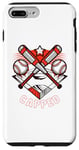 Coque pour iPhone 7 Plus/8 Plus Casquette de baseball maman jeu sport voyage équipage vacances terrain de balle