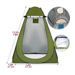 shunlidas Portable Privacy Shower Toilet Camping Pop-Up Tent Camouflage/UV function outdoor dressing tent/photography tent-1.2m green