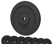 G5 HT SPORT Cast Iron Discs Diameter 25 mm Hole for Gym and Home Gym from 0.5 to 20 kg for Dumbbells and Barbells (1 x 5 kg)