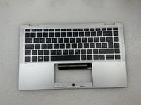 For HP EliteBook x360 1040 G8 M46732-BA1 Slovenian Palmrest Keyboard Top Cover