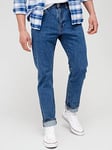 Levi's 502&trade; Tapered Fit Jeans - Stonewash Stretch T2 - Blue, Stone Wash, Size 36, Inside Leg Short, Men