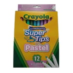 12 Pack of Pastel SuperTips Pens from Crayola.
