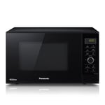 Panasonic NN-SD25HBBPQ Inverter Microwave Oven with Turntable & Dial, 1000 W, 23 Litres, quick 30sec Setting, x10 “One Touch” Programmes for easy cooking, Auto Defrost, Child Lock, Black