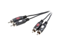 SpeaKa Professional SP-7870196 Phono Audio Tilslutningskabel [2x Cinch-stik - 2x Cinch-stik] 5.00 m Sort
