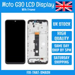 Motorola Moto G30 XT2129-2 LCD Screen Display Touch Digitizer Assembly W/ Frame