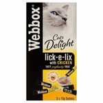 Webbox Lick-e-lix With Chicken Tasty Yogurty Treat 5 X 15g (pack Of 2)