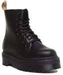 Dr Martens Jadon Unisex 8 Eye Leather Ankle Boots In Black Size UK 3 - 12