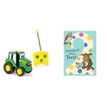 John Deere Remote Controlled Johnny Tractor | Remote Control Car Farm Toy | RC Car Kids Toy Suitable For 18 Months & 2, 3, 4+ Years Old Boys & Girls & The Gruffalo Age 2 Birthday Card