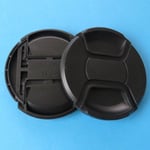 2 X 77mm Centre Pinch Front Lens Cap Universal Snap-on for Nikon Canon RF Lenses