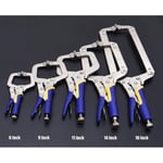 YAYANG Clamp 6/9/11/14/18 Inch Multi-function Steel C Type Clip Vise Grip Locking Plier Pincers Woodworking Clamps Clips Face Clamp Hand Tool Durable in use. (Size : 6 Inch)
