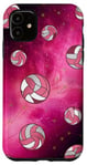 Coque pour iPhone 11 Volleyballballon-rose esthétique femmes filles