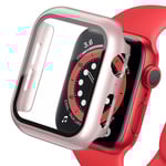 Härdat fodral för Apple Watch Watch Case 9 8 7 6 5 4 38 40mm Tillbehör Skärmskydd iWatch Serie 44mm 45mm 41mm 42mm Roséguld 18 Rose gold 18 Series 654 SE 40MM