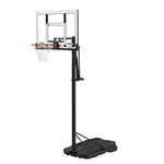 LIFETIME Adjustable Portable Basketball Hoop, Power Lift Adjustment, 52-Inch Polycarbonate Backboard