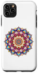 Coque pour iPhone 11 Pro Max Mandala Joli Mandala Coloré Méditer Yoga Cristaux Joie