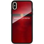 Apple Iphone Xs Max Svart Mobilskal Med Glas Manchester United