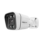 Foscam - V5EP - Caméra IP extérieure 5 MP PoE avec Spots Lumineux et sirène - Détection de Mouvement Humain et de véhicules - Audio bidirectionnel