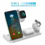 4 in 1  Wireless Charger Dock Charging Station For iWatch iPhone 12 13 Pro 11 14
