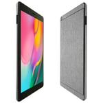 Skinomi Brushed Aluminum Full Body Skin Compatible with Samsung Galaxy Tab A (8 inch, 2019 SM-T290, SM-T295)(Full Coverage) TechSkin with Anti-Bubble Clear Film Screen Protector