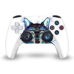Head Case Designs Officially Licensed Pixie Cold Ice Wolf Art Mix Vinyl Faceplate Sticker Gaming Skin Decal Cover Compatible With Sony PlayStation 5 PS5 DualSense Controller