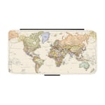 Karta över Världen iPhone 15 Plus Plånboksfodral