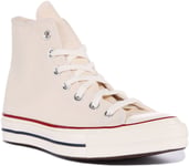 Converse 162053C Chuck 70 Hi Unisex High Top Trainers In Beige Size UK 3 - 12