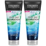 John Frieda Deep Sea Hydration Moisturising Shampoo, Conditioner 250 Ml Each