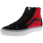 Vans Sk8-Hi, Chaussures de Skate Mixte Adulte - Noir/Rouge, 47 EU