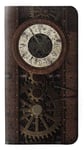 Steampunk Clock Gears PU Leather Flip Case Cover For LG V20