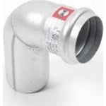 EuroPipe 50 x 87,5° böj rostfritt stål AISI 304 EN1.4301