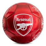 Hy-Pro Ballon de Football Officiel Arsenal F.C. Signature Classique | Métallique, Taille 5, artilleurs, entraînement, Match, Marchandise, Collection pour Enfants et Adultes